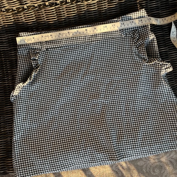 Houndstooth Frilled Mini Skirt | preppy blair waldorf collegiate - Picture 4 of 6